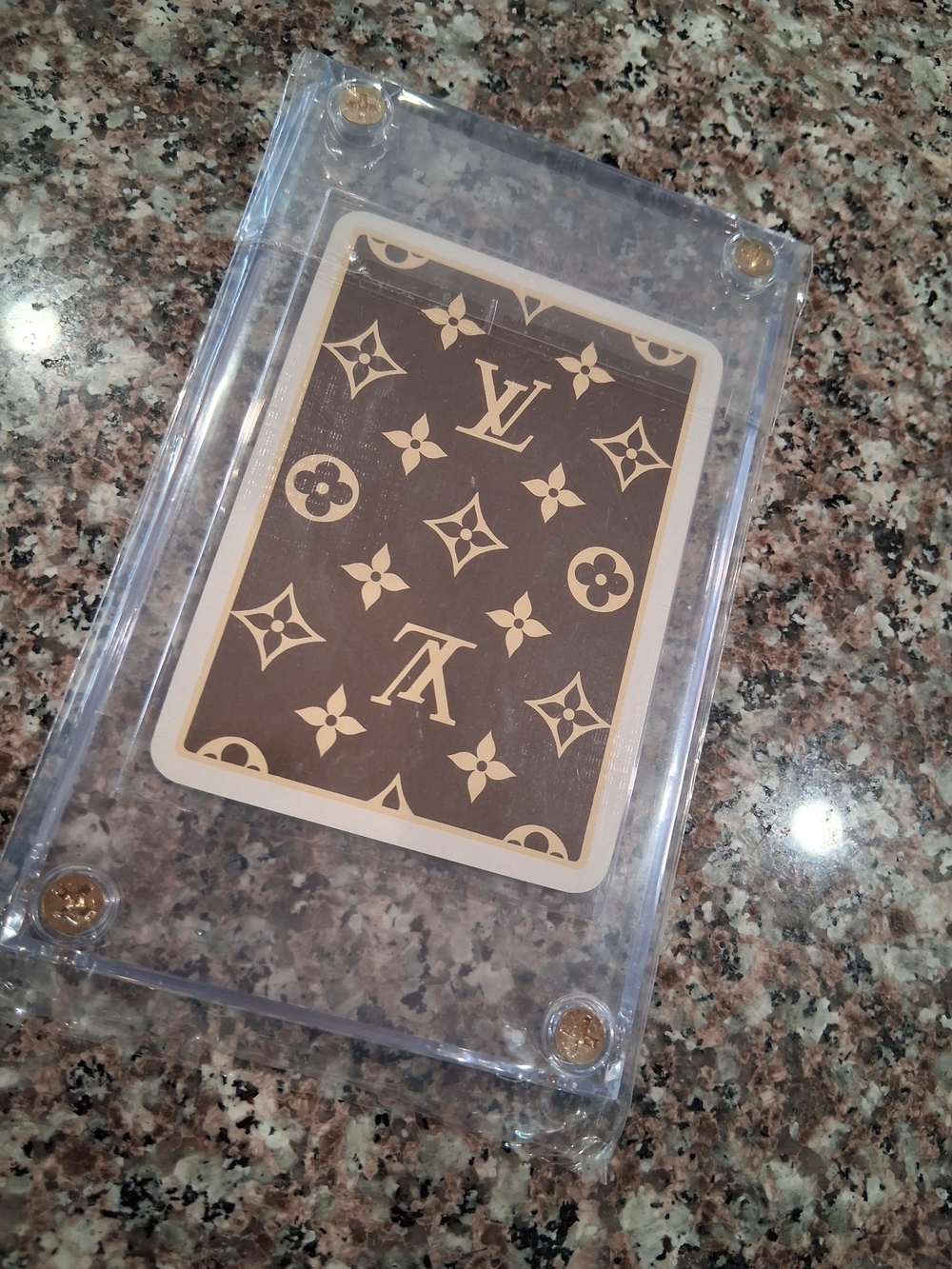 Louis Vuitton Monogram Playing Card - Brown & Cream